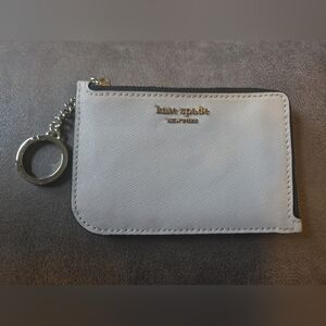 Kate Spade Soft Pink Wallet with Silver Accents